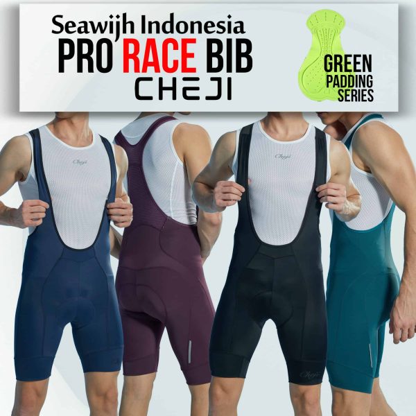 BIB SHORT RACE GREENPAD